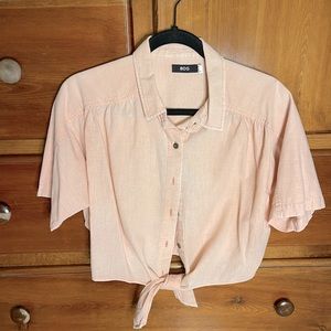 BDG crop top button up blouse